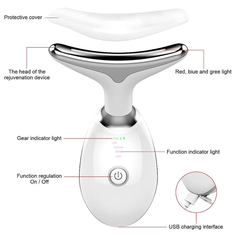 😍NUEVO MASAJEADOR LED SMART ANTIARRUGAS Y ELIMINADOR DE PAPADA EFECTO LIFTING😍