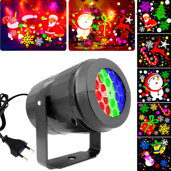 Proyector LED De Figuras Navideñas - Dale Vida a Tu Navidad🎅🏻🎄