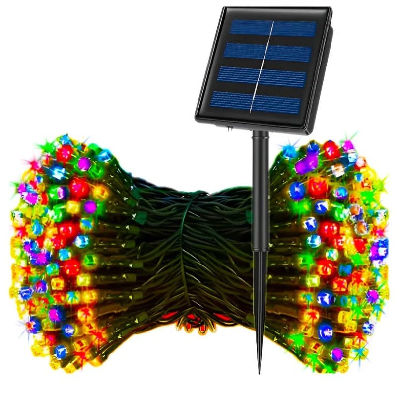 Luces Navideñas Con Panel Solar - No Desperdicies Energía Para Iluminar Tu Navidad