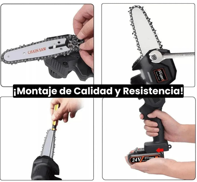 Mini Motosierra De Mano Portátil + Batería y Herramientas Gratis - 55% De Descuento Solo Hoy🔥