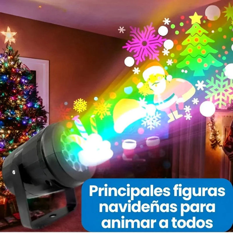 Proyector LED De Figuras Navideñas - Dale Vida a Tu Navidad🎅🏻🎄